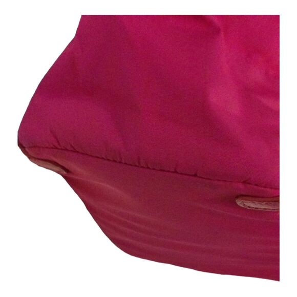 Kate Spade Pink/Fuchsia Purse Handbag Double Strap Short Drop Faux Leather Trim - Picture 13 of 16